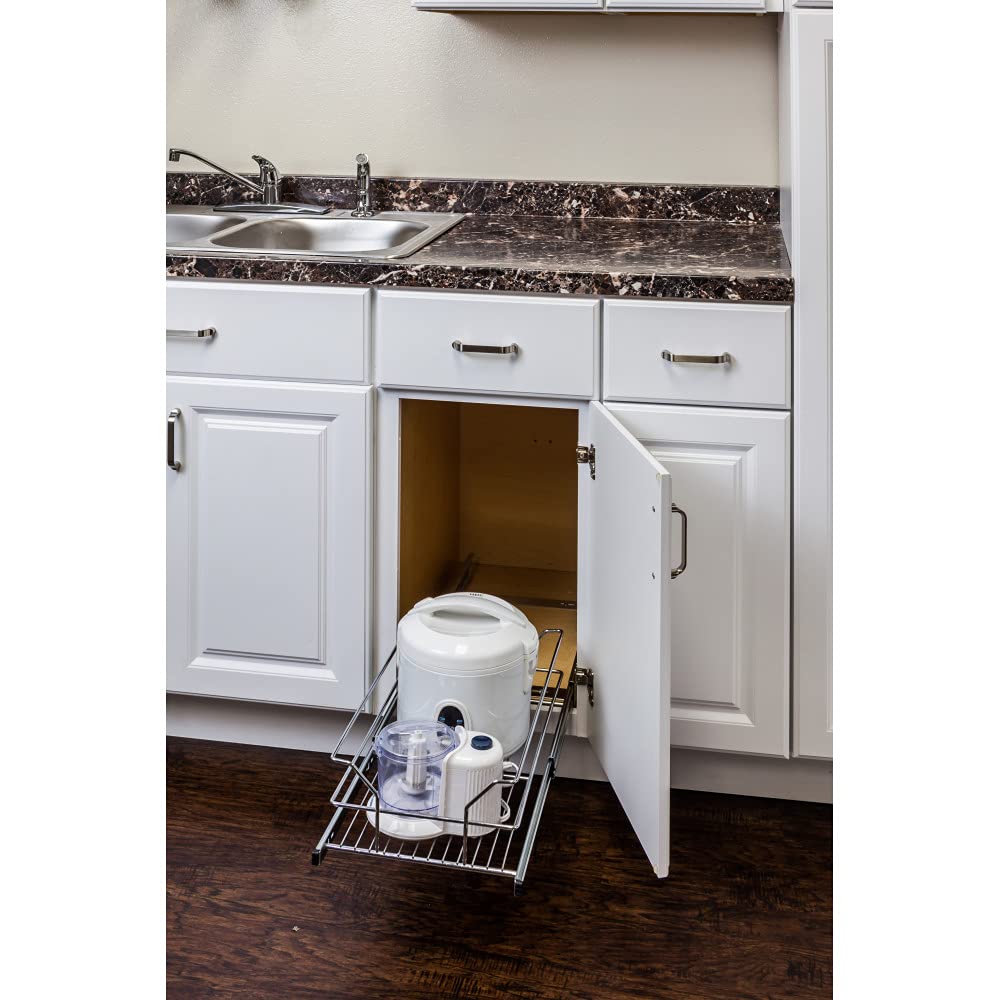 Hardware Resources MBPO15-R 12" Metal Pullout Basket