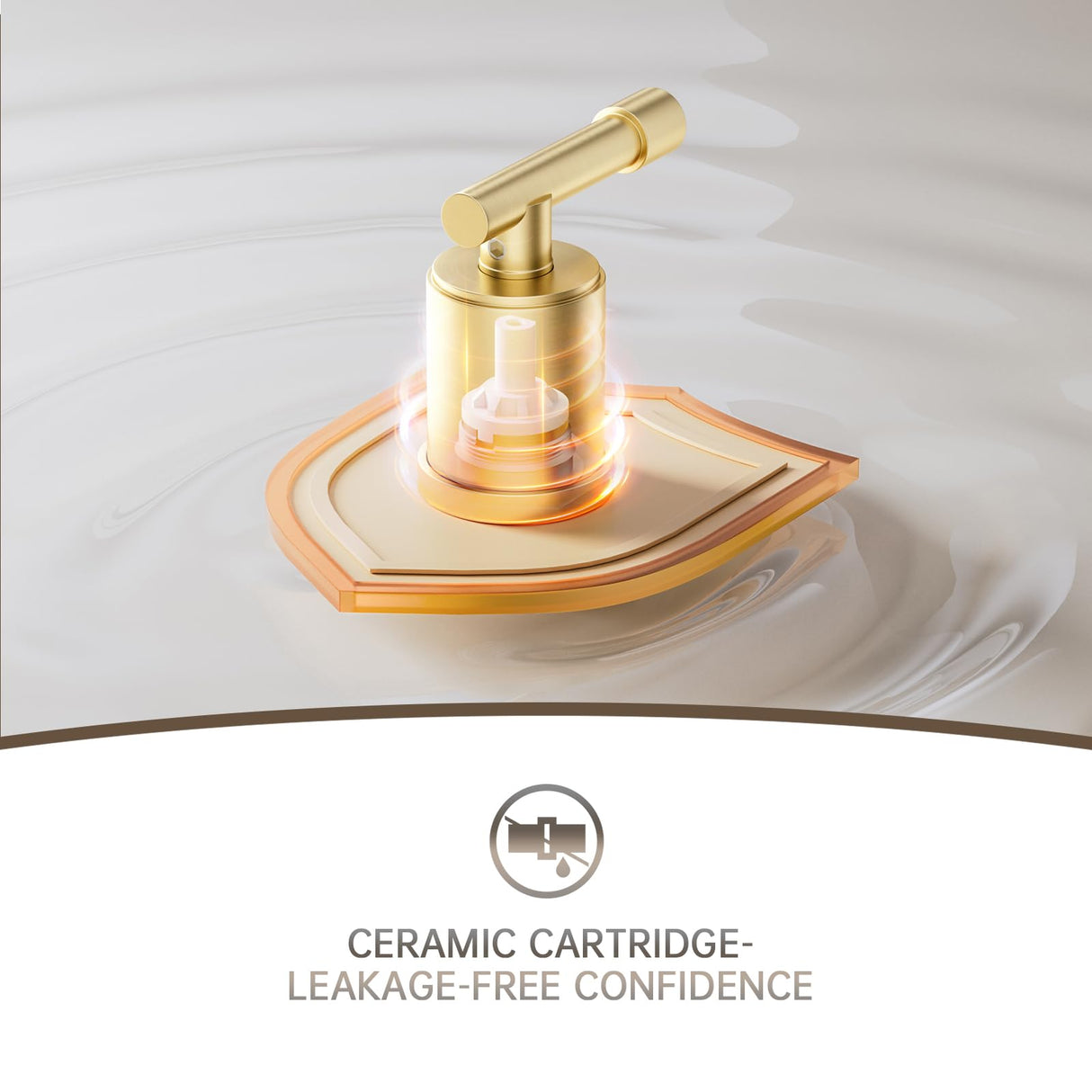 8-Inch Three-Hole Bathroom Faucet with Pull-Down Sprayer, Widespread Design, Metal Pop-Up Drain, Water Supply Lines, and Two Handles