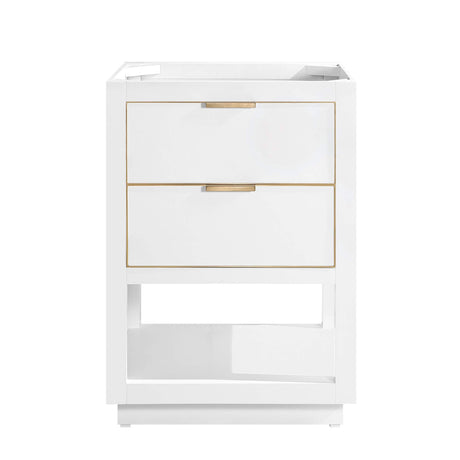 Avanity Allie 24 in. Vanity Only in White with Gold Trim