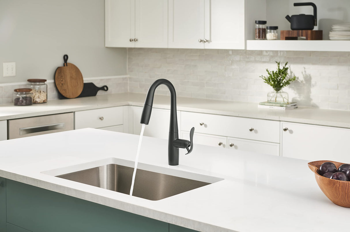 Gerber D150612BS Selene Single Handle Pull-down Prep Faucet - Satin Black