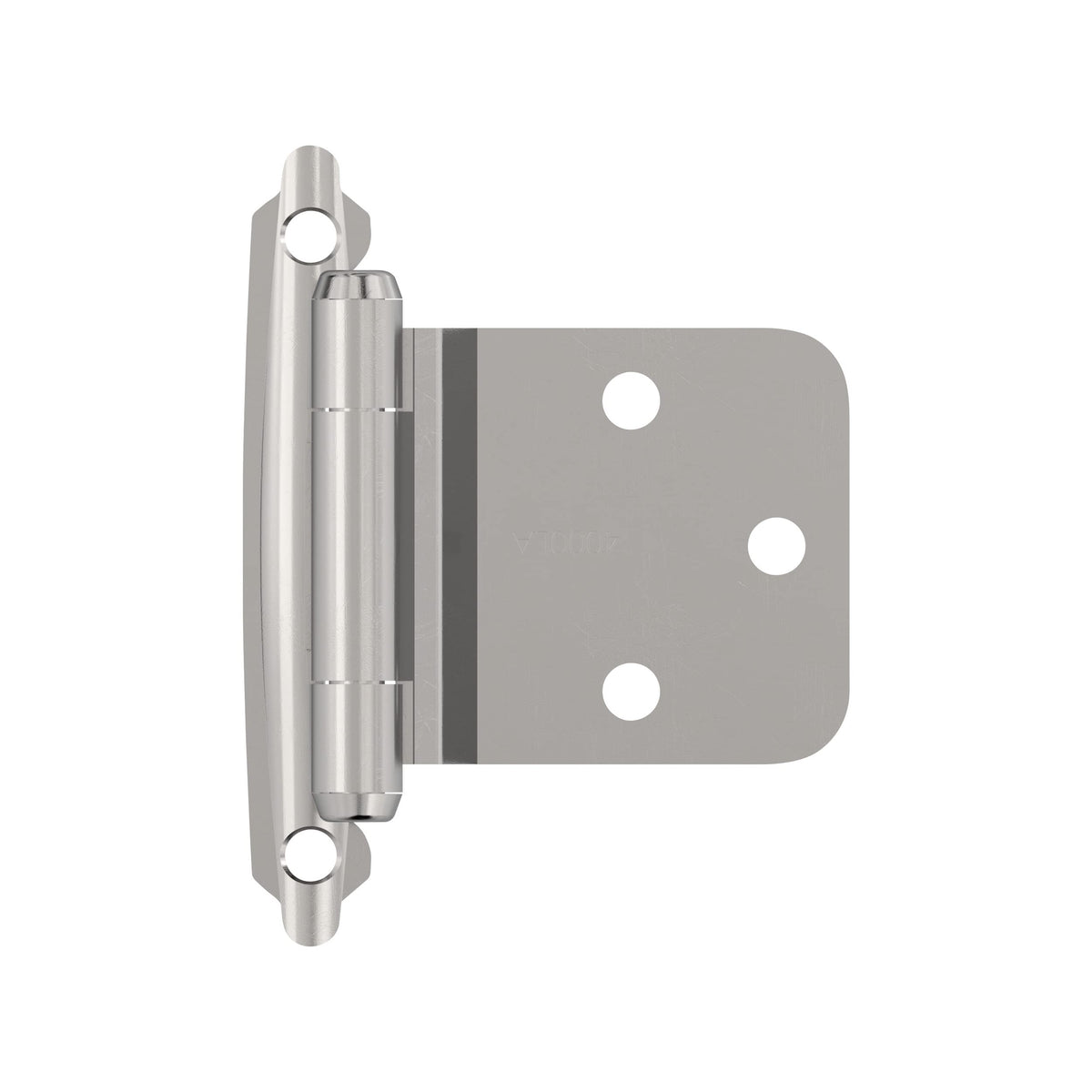 Amerock Cabinet Hinge Variable Overlay Hinge with Reverse Bevel Polished Chrome 2 Pack Self-Closing Hinge Face Mount Hinge Cabinet Door Hinge