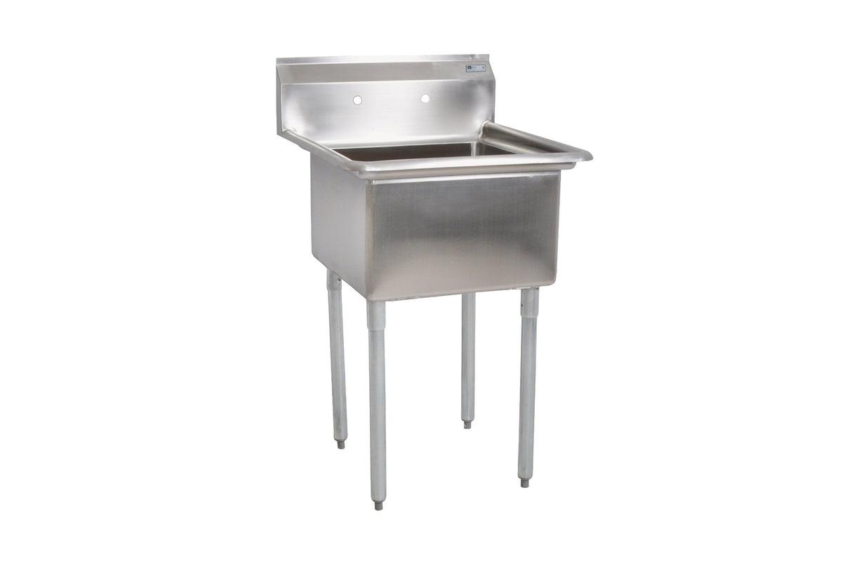 John Boos E1S8-1824-14 E Series Stainless Steel Sink, 14" Deep Bowl, 1 Compartment, 23" Length x 29-1/2" Width