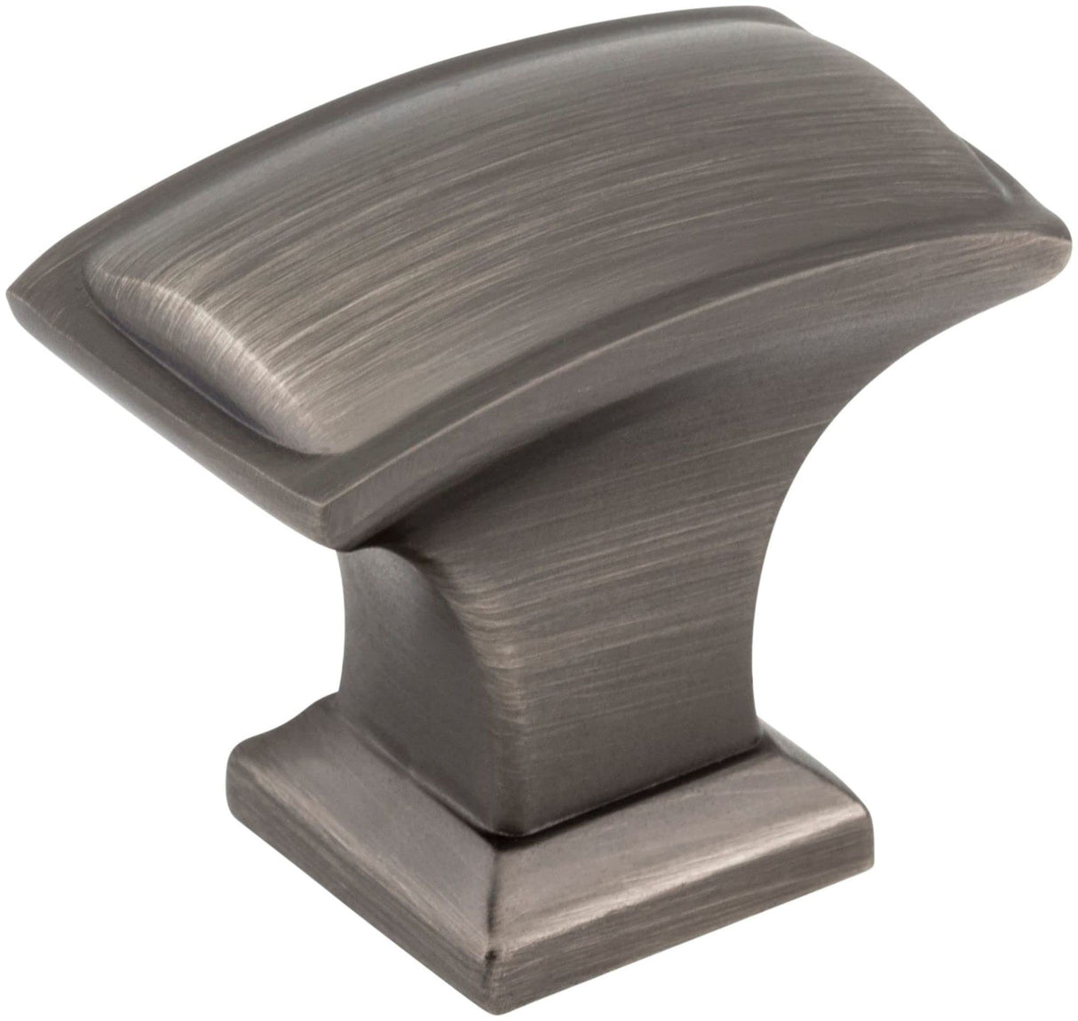 Jeffrey Alexander 435L-BNBDL 1-1/2" Overall Length Brushed Pewter Rectangle Annadale Cabinet Knob