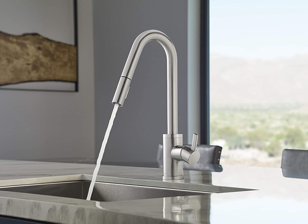Gerber D457230SS Stainless Steel Amalfi Single Handle Pull-down Kitchen Faucet