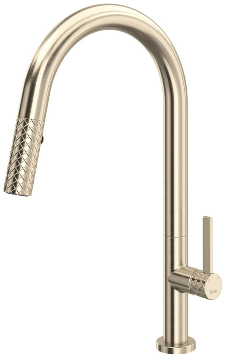 ROHL TE55D1LMSTN Tenerife™ Pull-Down Kitchen Faucet With C-Spout