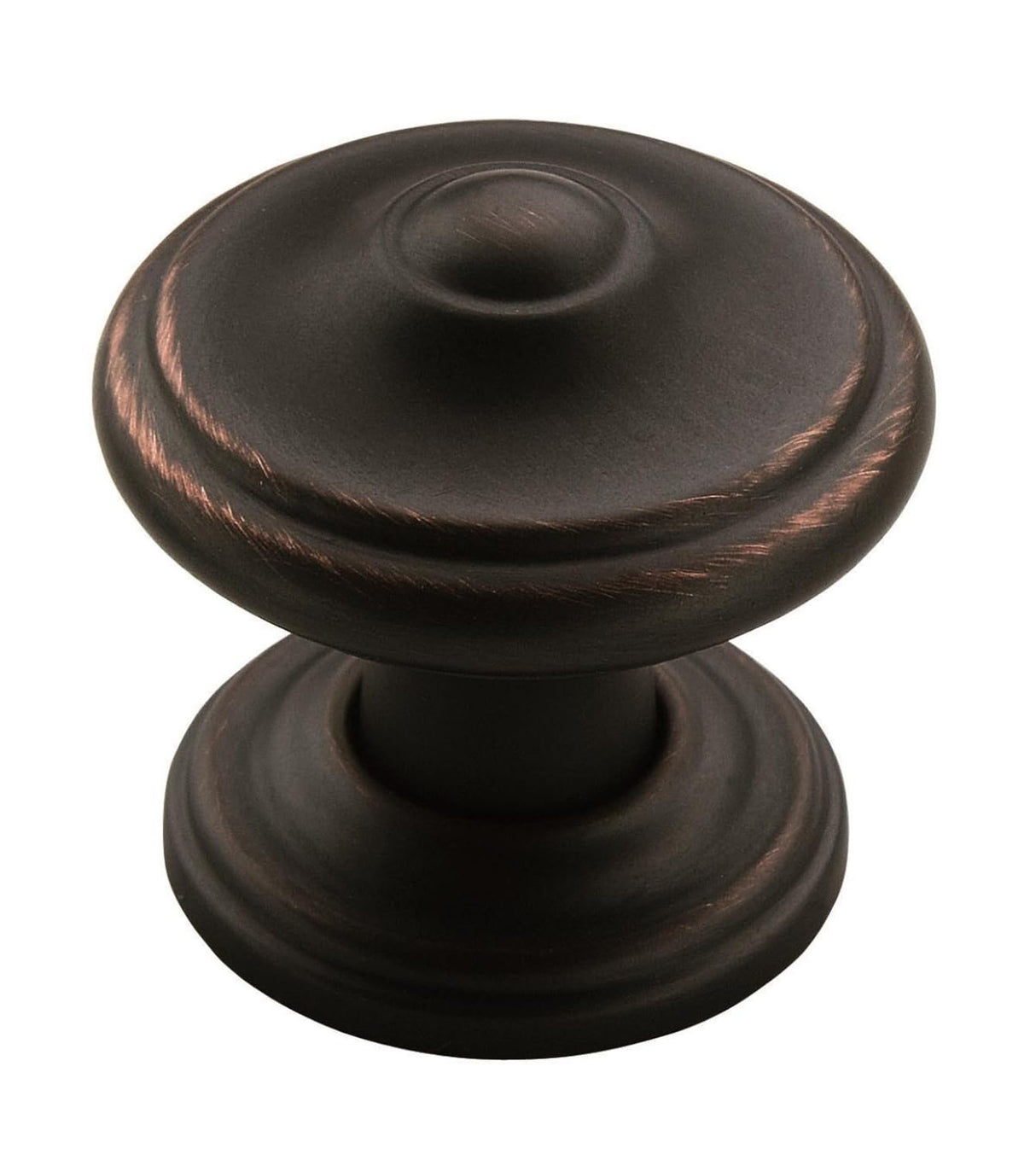 Amerock Cabinet Knob Oil Rubbed Bronze 1-1/4 inch (32 mm) Diameter Revitalize 1 Pack Drawer Knob Cabinet Hardware