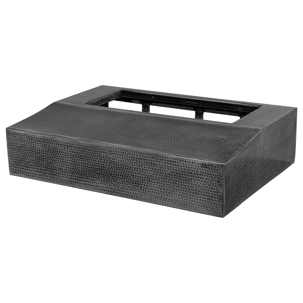 30 Inch 390 CFM Hammered Zinc Under Cabinet Range Hood with Slim Baffle Filters