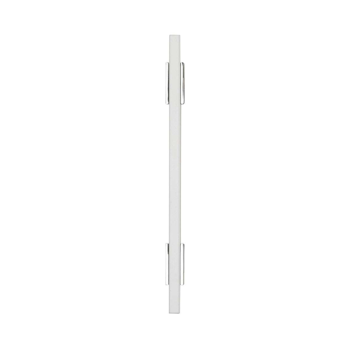 Amerock Cabinet Pull Polished Chrome/White 5-1/16 inch (128 mm) Center to Center Urbanite 1 Pack Drawer Pull Drawer Handle Cabinet Hardware