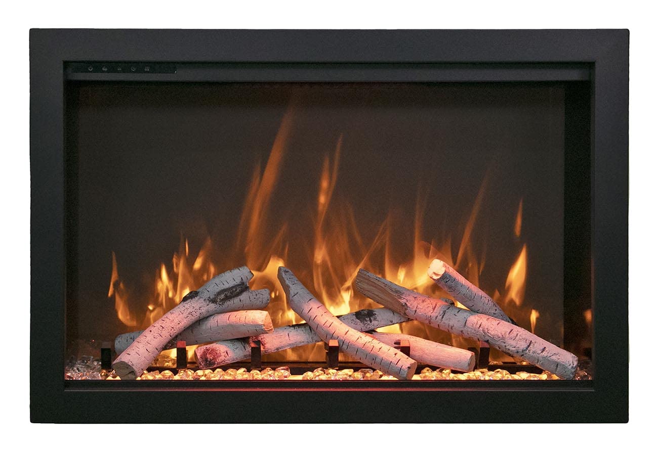 Amantii TRD-44-BESPOKE Traditional Bespoke - 44" Indoor / Outdoor Electric Insert Featuring, WiFi Compatibility, Bluetooth Connectivity, Multi Function Remote, and a Selection of Media Options