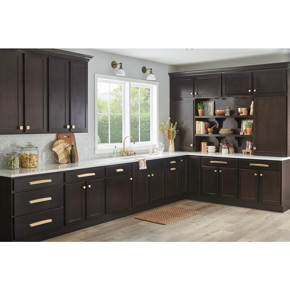 Jeffrey Alexander 141L-SBZ 1-3/4" Overall Length Satin Bronze Square Renzo Cabinet Knob