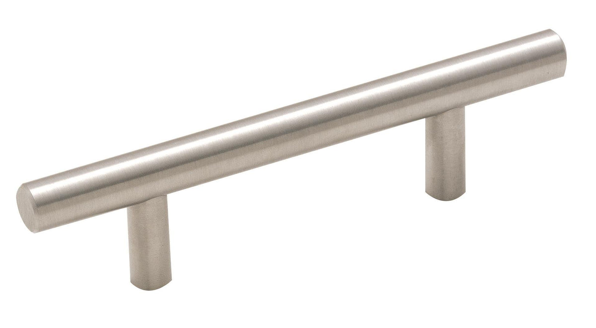 Amerock Cabinet Pull Sterling Nickel 3 inch (76 mm) Center to Center Bar Pulls 1 Pack Drawer Pull Drawer Handle Cabinet Hardware