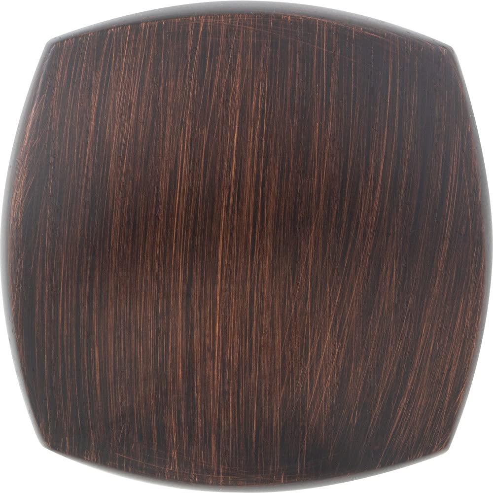 Jeffrey Alexander 278L-DBAC 1-3/8" Overall Length Brushed Oil Rubbed Bronze Square Audrey Cabinet Knob