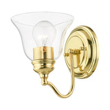 Livex Lighting 16931-02 Moreland 1 Light Vanity Sconce, Polished Brass, 6.25 x 7.5