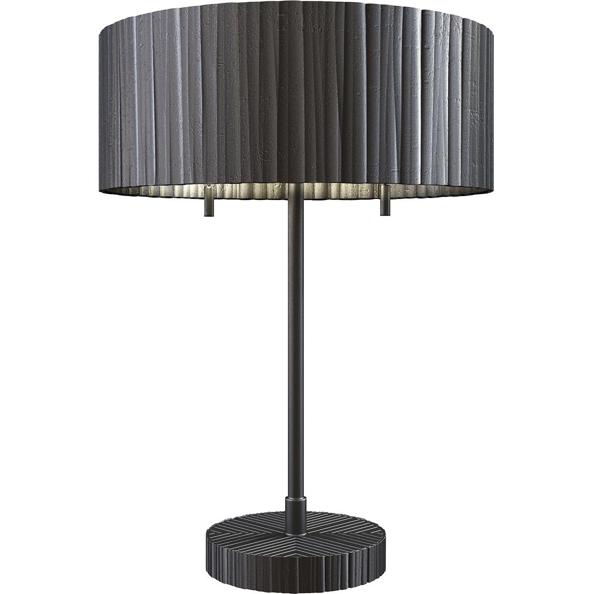 Alora TL361216UB KENSINGTON 2 LIGHT TABLE LAMP BLACKENED STEEL