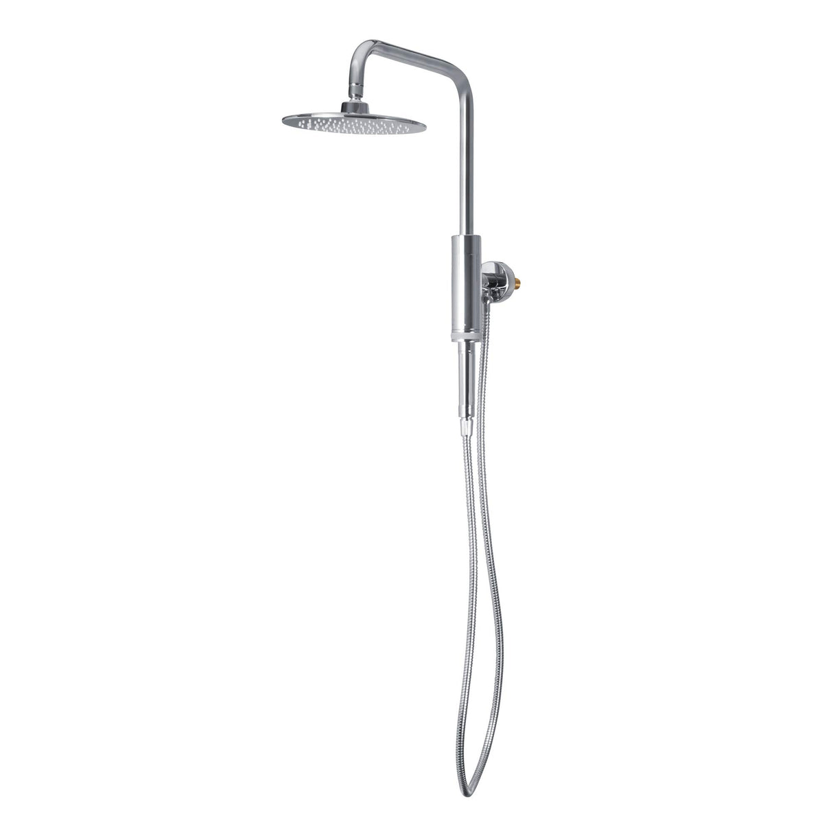 PULSE ShowerSpas 1052-CH-1.8GPM Aquarius Shower System with 8" Rain Showerhead and Magnetic Attached Hand Shower with On/Off, Polished Chrome, 1.8 GPM
