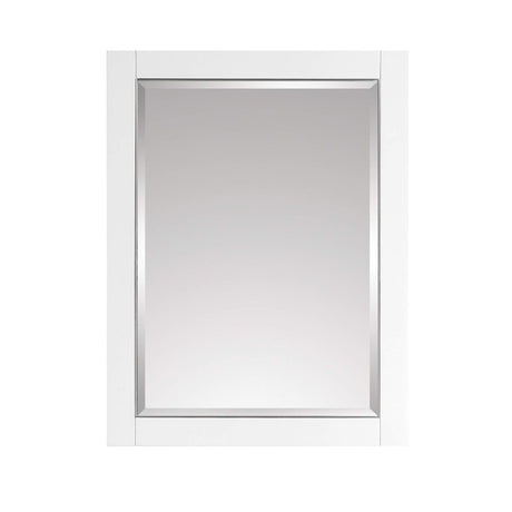 Avanity 24 in. Mirror for Allie / Austen / Mason in White with Silver Trim