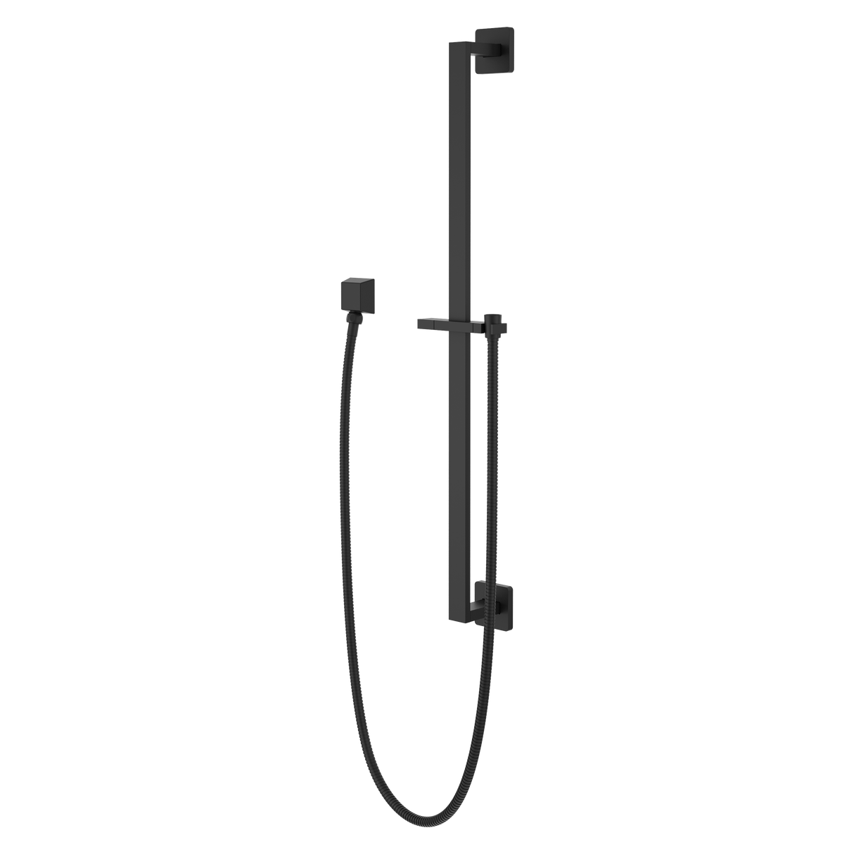 Modern Square Adjustable Bar Kit in Matte Black