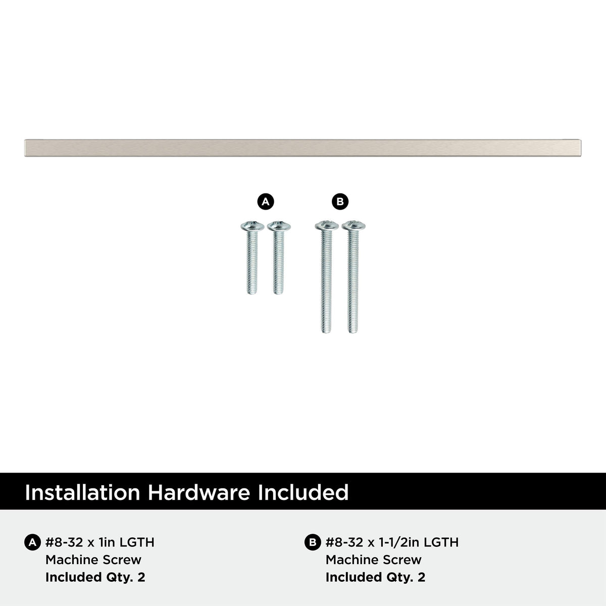 Amerock BP36911G10 Satin Nickel Cabinet Pull 12-5/8 inch (320mm) Center-to-Center Cabinet Hardware Monument Furniture Hardware Drawer Pull