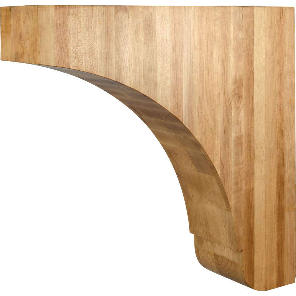 Hardware Resources COR32-3HMP 5" W x 18" D x 18" H Hard Maple Minimalist Corbel