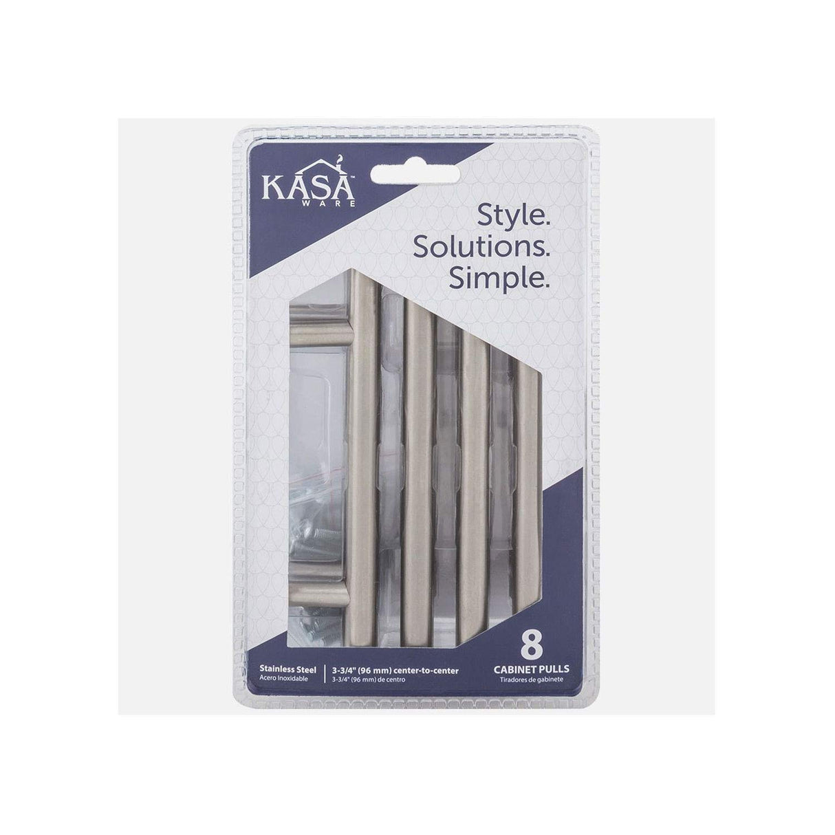 KasaWare K39496SS-8 154mm Overall Length Bar Pull, 8-pack