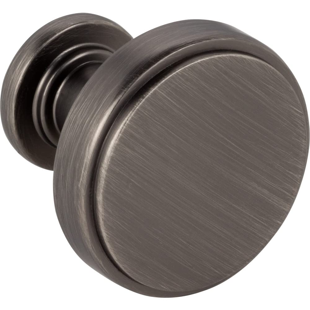 Jeffrey Alexander 171BNBDL 1-1/4" Diameter Brushed Pewter Richard Cabinet Knob
