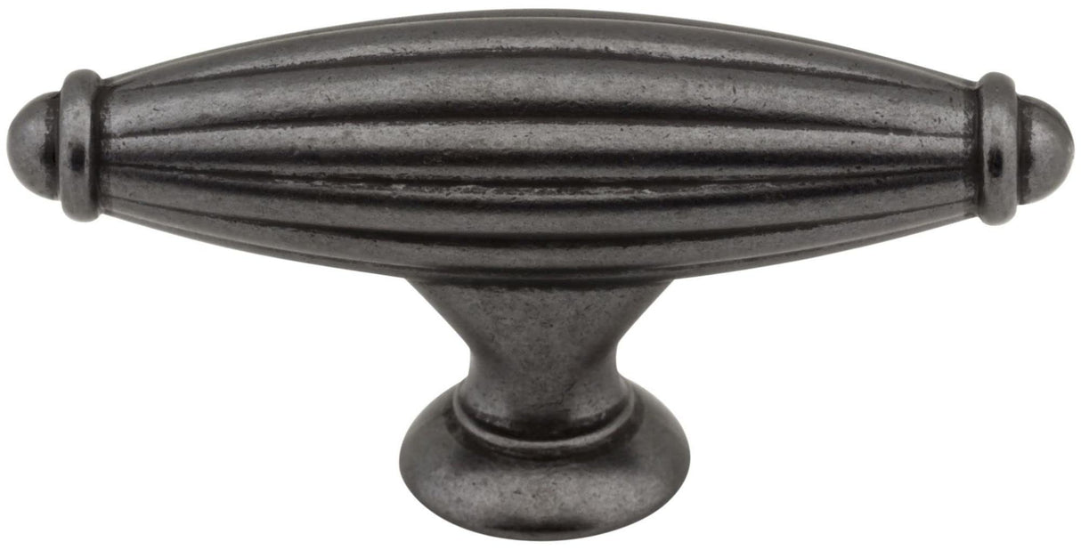 Jeffrey Alexander 618BNMDL 2-5/8" Distressed Pewter Glenmore Cabinet "T" Knob