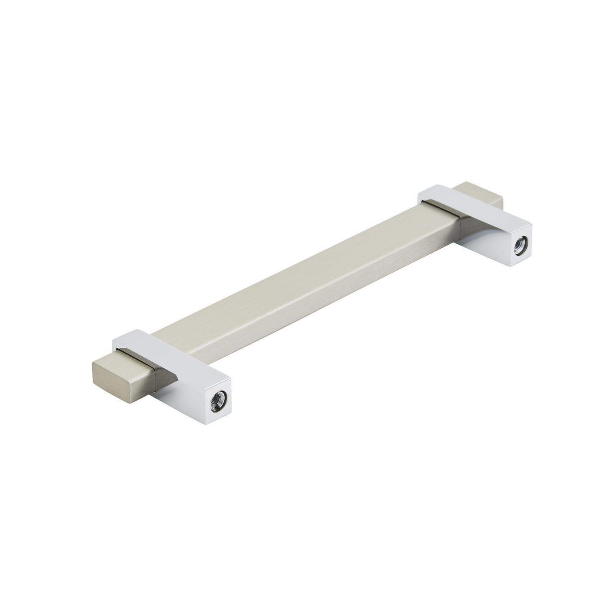 Amerock Cabinet Pull Silver Champagne/Polished Chrome 5-1/16 inch (128 mm) Center to Center Mulino 1 Pack Drawer Pull Drawer Handle Cabinet Hardware