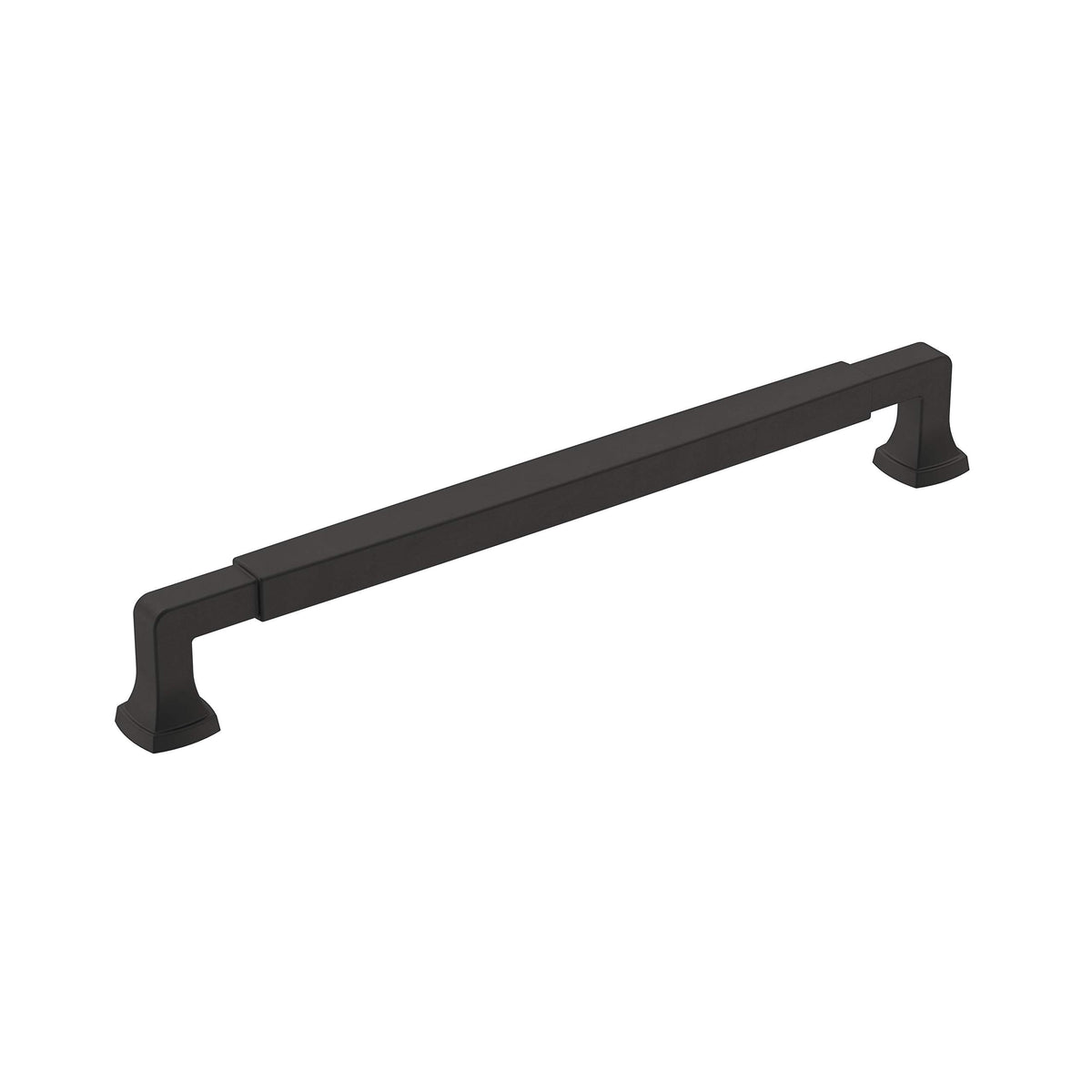 Amerock BP36890FB Stature Cabinet Pull, 8-13/16 in (224 mm) Center-to-Center, Matte Black
