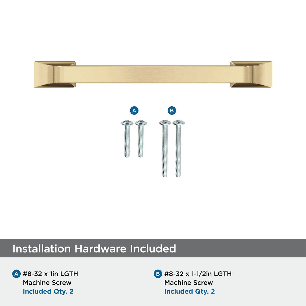 Amerock Cabinet Pull Champagne Bronze 3-3/4 in (96 mm) Center-to-Center Drawer Pull Westerly Kitchen and Bath Hardware Furniture Hardware