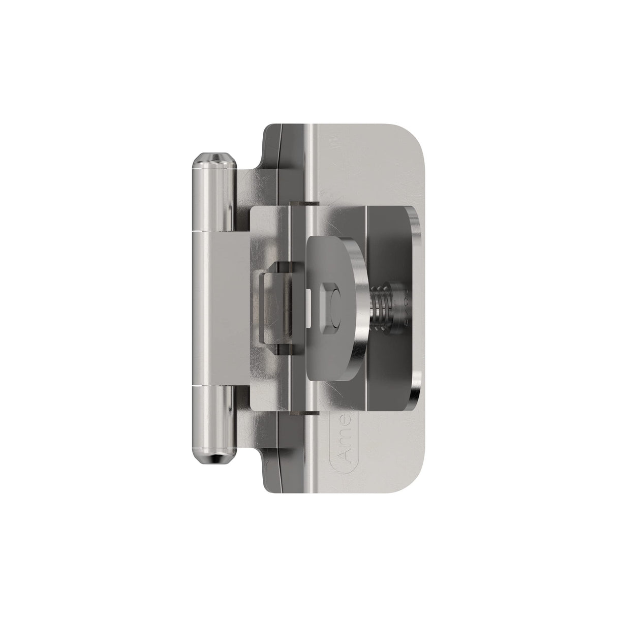 Amerock BPR870026 Cabinet Hinge Steel 3/8 in (10 mm) Inset Double Demountable Polished Chrome Kitchen Cabinet Door Hinge 1 Pair/2 Pack Functional Hardware