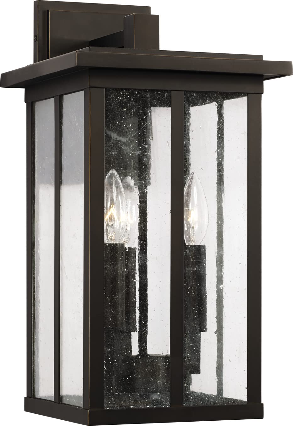 Capital Lighting 943832OZ Barrett 3 Light Outdoor Wall Lantern Oiled Bronze
