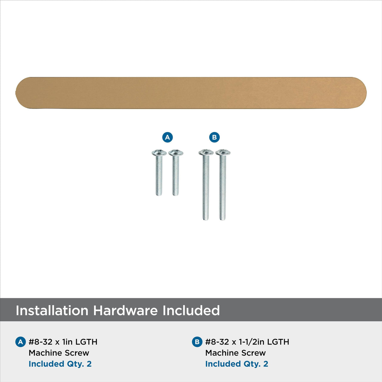 Amerock Cabinet Pull Champagne Bronze 5-1/16 in (128 mm) Center-to-Center Drawer Pull Rift Kitchen and Bath Hardware Furniture Hardware