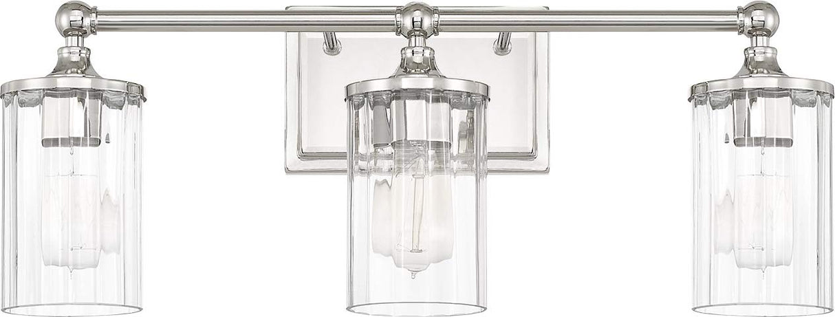 Capital Lighting 120731PN-423 Camden 3 Light Vanity Polished Nickel
