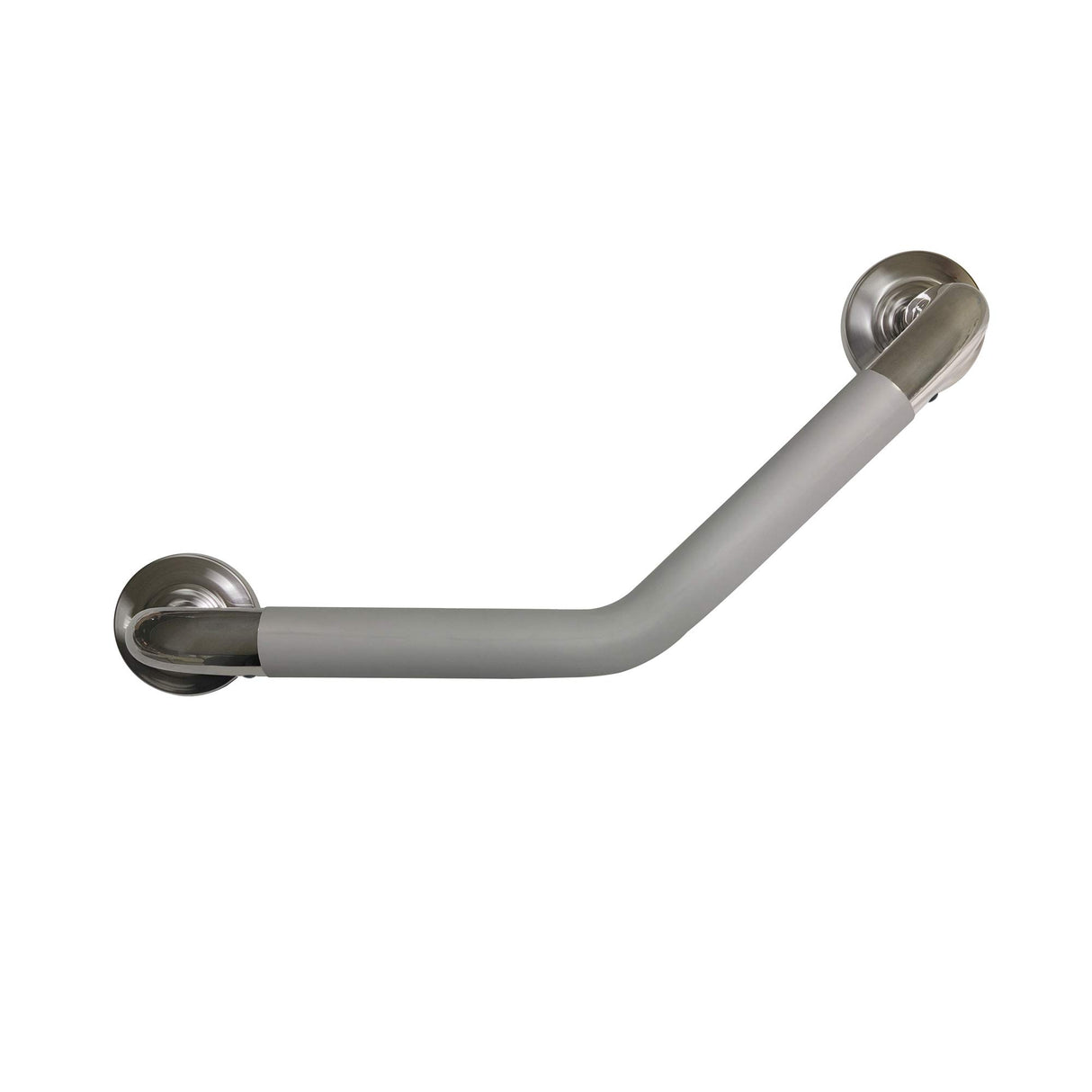 PULSE Showerspas 4007-SSB ErgoAngleBar with Optional Toilet Paper Holder, ADA Compliant Steel Grab Bar, Brushed Stainless
