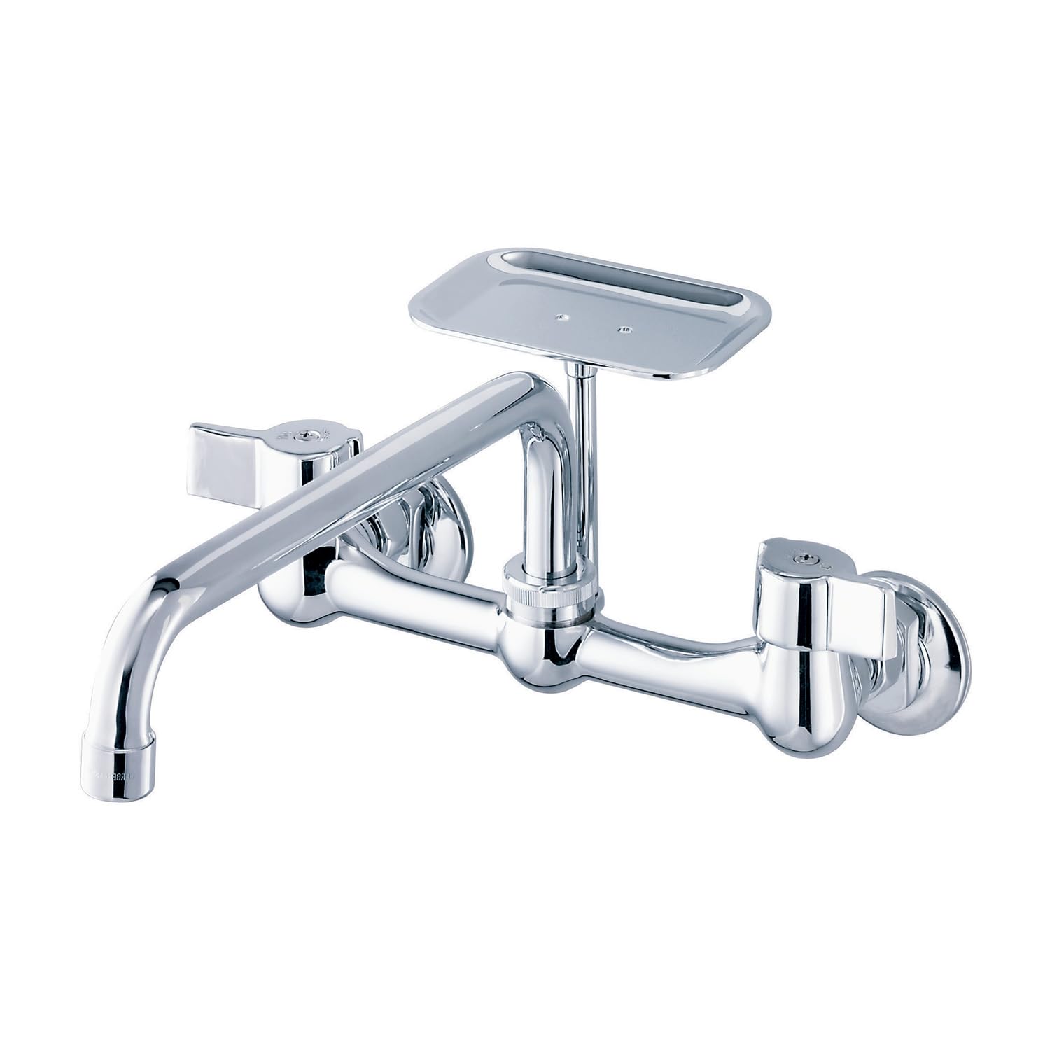 Gerber G0042691 Chrome Classics Two Handle Wall Mount Kitchen Faucet W/ 8" S...