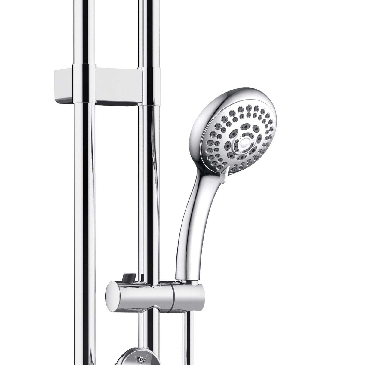 PULSE ShowerSpas 1058-CH Saturn Shower System with 8" Rain Showerhead, 3 Body Sprays, 5 Function Hand Shower, Polished Chrome