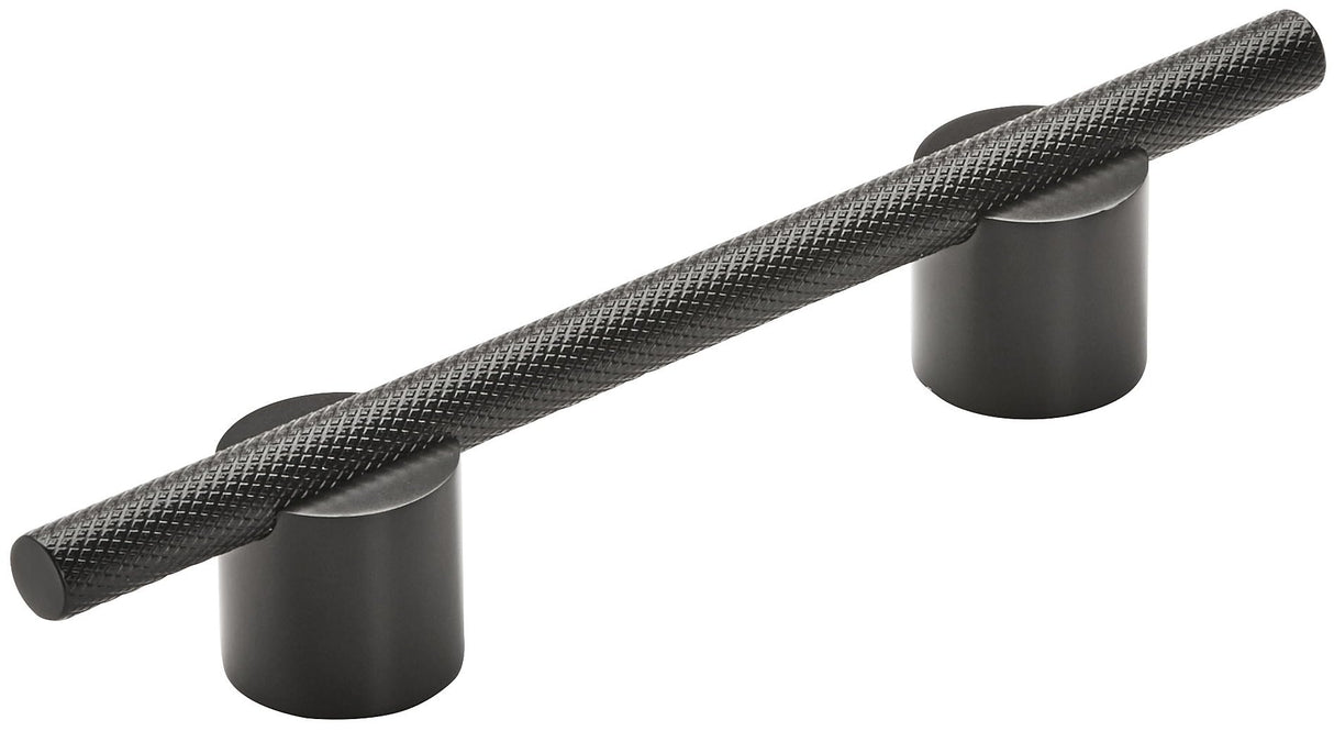 Amerock Cabinet Pull Matte Black 3-3/4 inch (96 mm) Center to Center Transcendent 1 Pack Drawer Pull Drawer Handle Cabinet Hardware