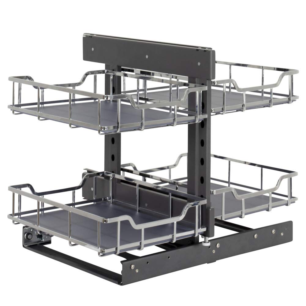 Hardware Resources SWS-BCS18PC 18" Polished Chrome STORAGE WITH STYLE® Blind Corner Organizer