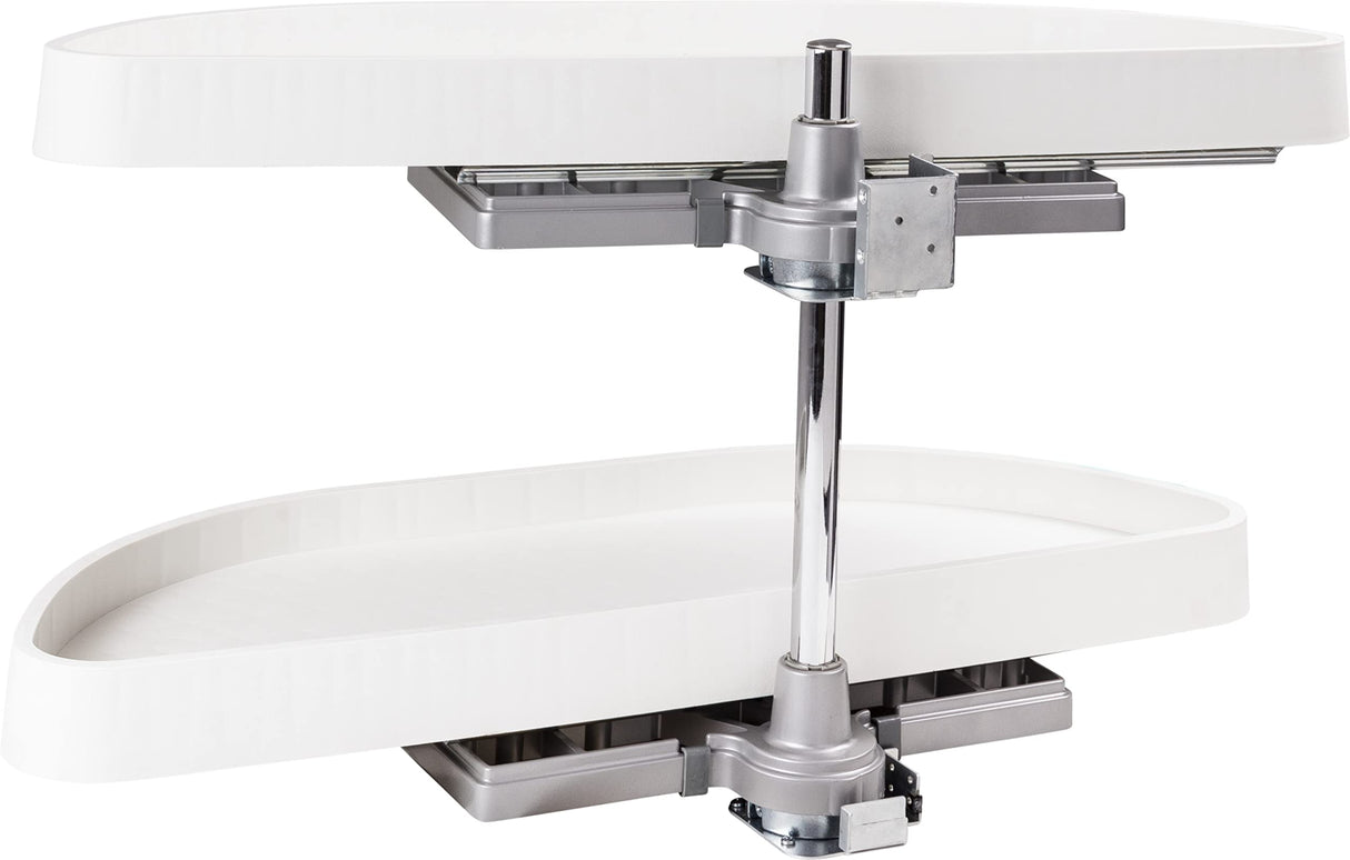 Hardware Resources HMLS-P-3212 32" Plastic Half-Moon Lazy Susan