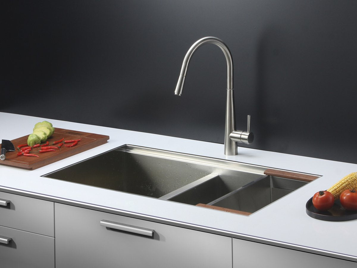 Ruvati RVF1221BN Single Handle Kitchen Faucet