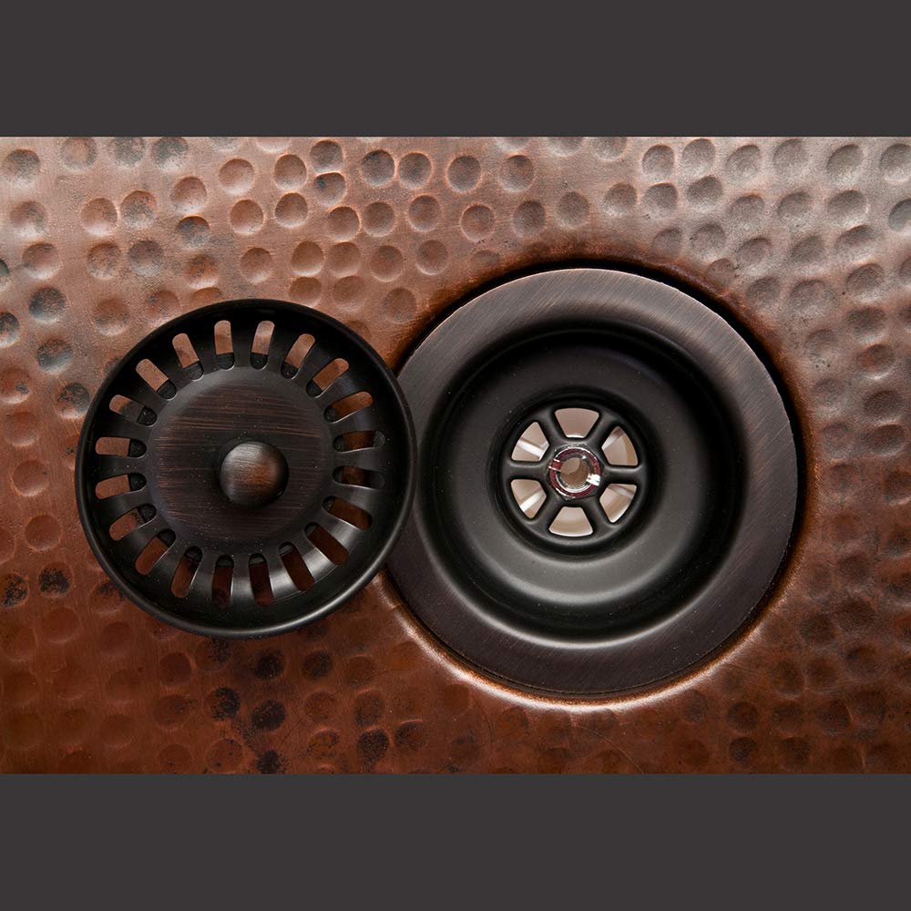 Premier Copper Products D-132ORB 3.5-Inch Universal Kitchen/Bar Basket Strainer Drain, Oil Rubbed Bronze