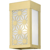 Livex Lighting 24321-32 Berkeley - 1 Light Small Outdoor ADA Wall Sconce in Nordic Style-8.5 Inches Tall and 4.5 Inches Wide, Finish Color: Satin Gold