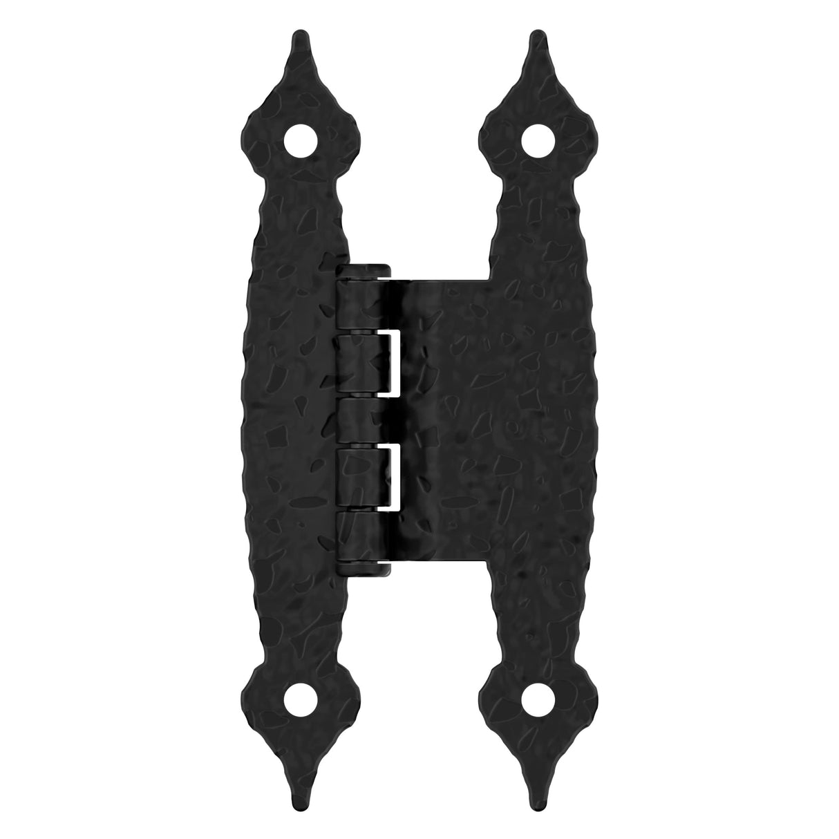 Amerock Cabinet Hinge 3/8 inch (10 mm) Offset Hinge Colonial Black 2 Pack Non Self-Closing Hinge H-Type Hinge Cabinet Door Hinge