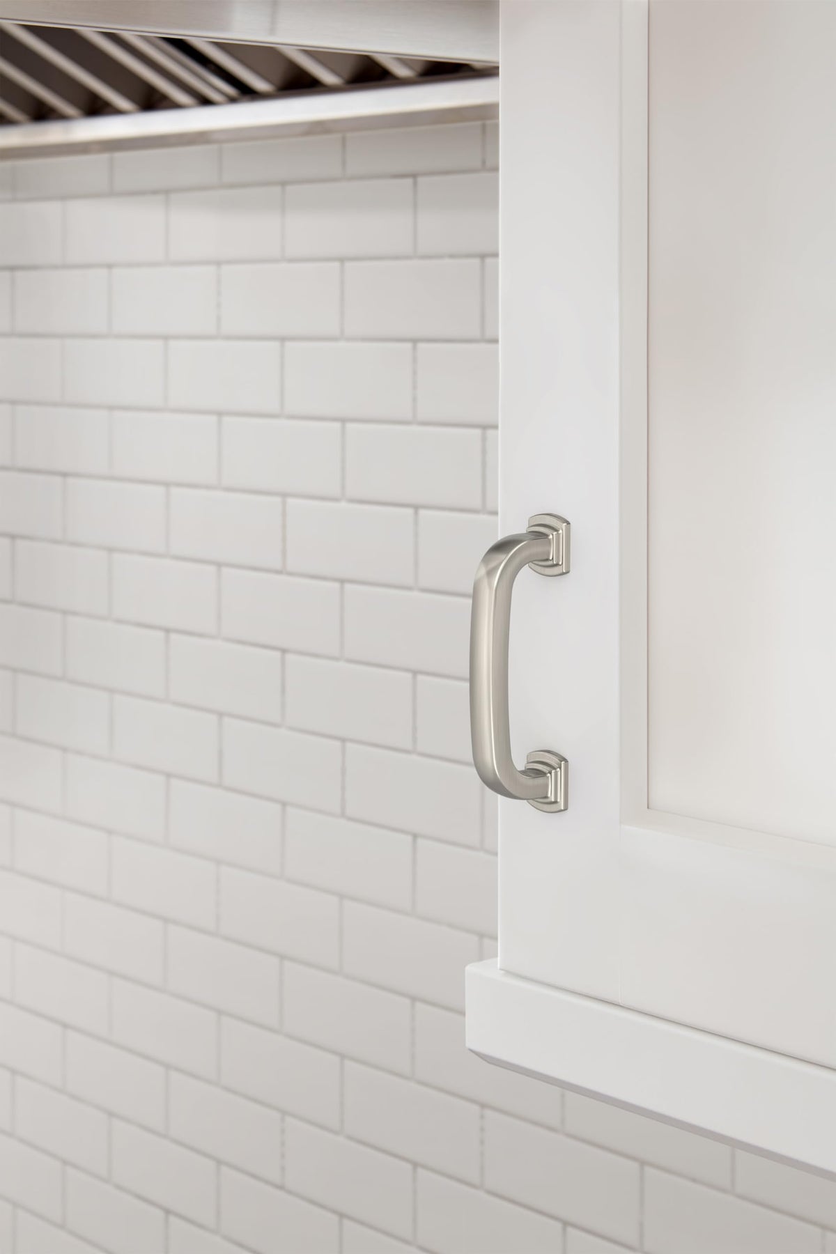 Amerock BP36897G10 Satin Nickel Cabinet Pull 3 inch (76mm) Center-to-Center Cabinet Hardware Surpass Furniture Hardware Drawer Pull