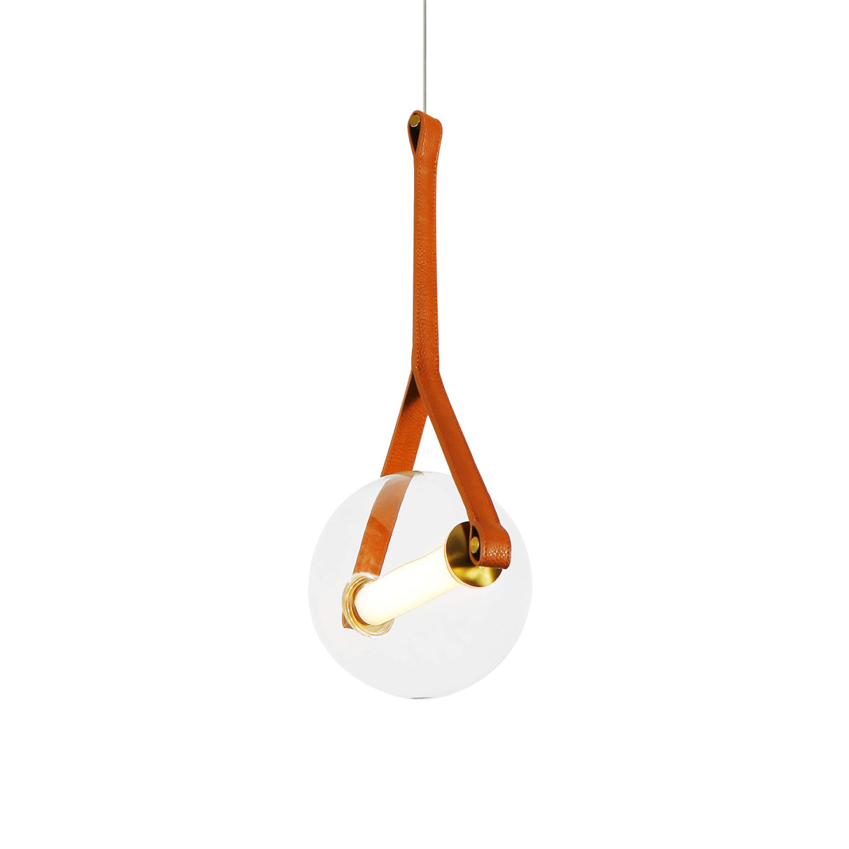 VONN Salerno VAP2141AB 9" Integrated LED Pendant Lighting Fixture with Glass Shade in Antique Brass