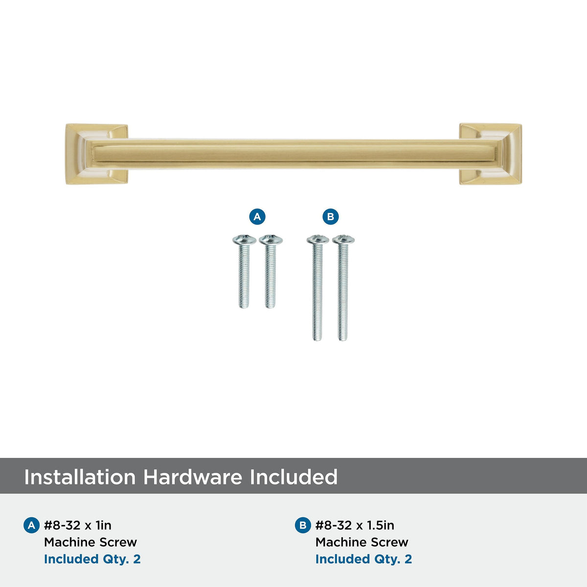 Amerock Cabinet Pull Champagne Bronze 5-1/16 inch (128 mm) Center to Center Mulholland 1 Pack Drawer Pull Drawer Handle Cabinet Hardware, Champagne Bronze