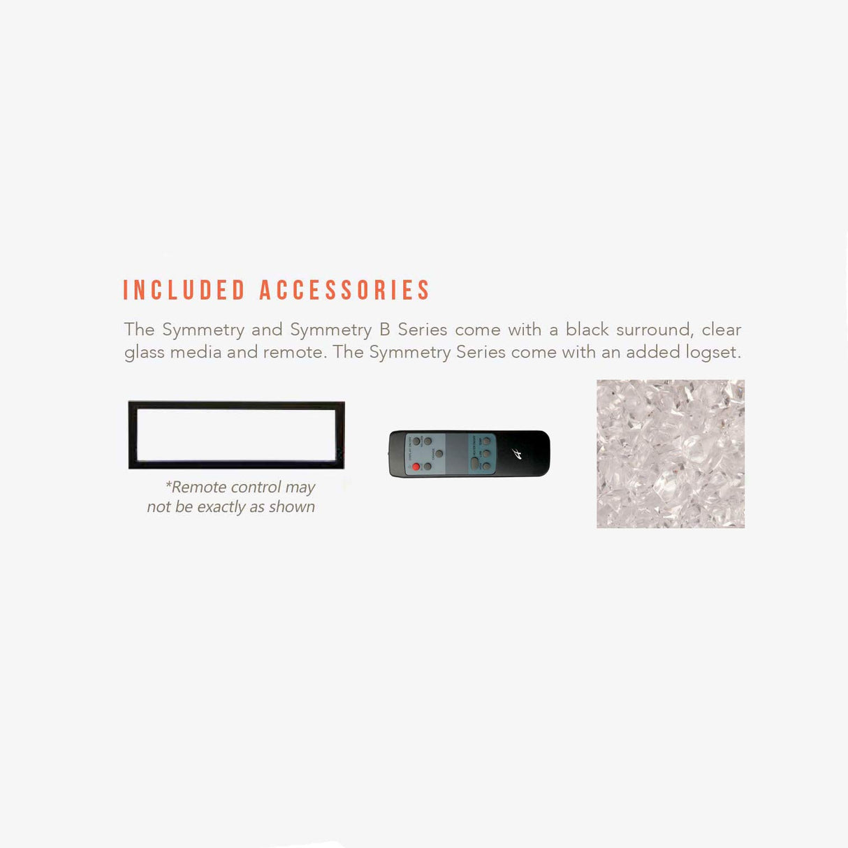 Amantii SYM-50 Symmetry Smart Electric  50" Indoor / Outdoor WiFi Enabled Built In Fireplace, Featuring a MultiFunction Remote Control , Multi Speed Flame Motor and a 10 piece Birch Log Set
