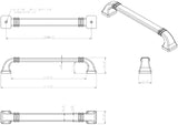 Jeffrey Alexander 165-160PC 160 mm Center-to-Center Polished Chrome Ella Cabinet Pull