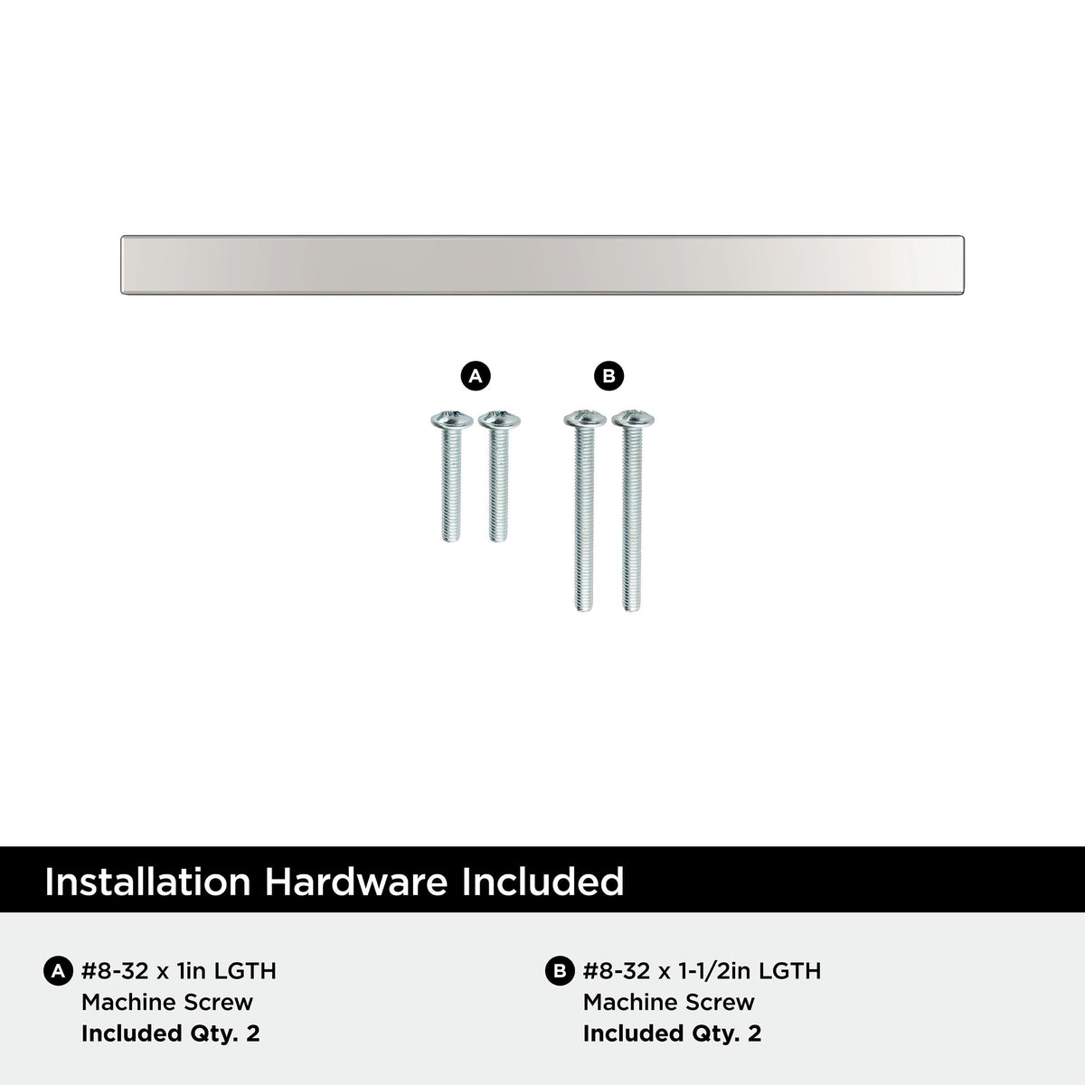 Amerock BP2620326 Polished Chrome Cabinet Pull 3-3/4 inch (96mm) Center-to-Center Cabinet Hardware Cyprus Furniture Hardware Drawer Pull