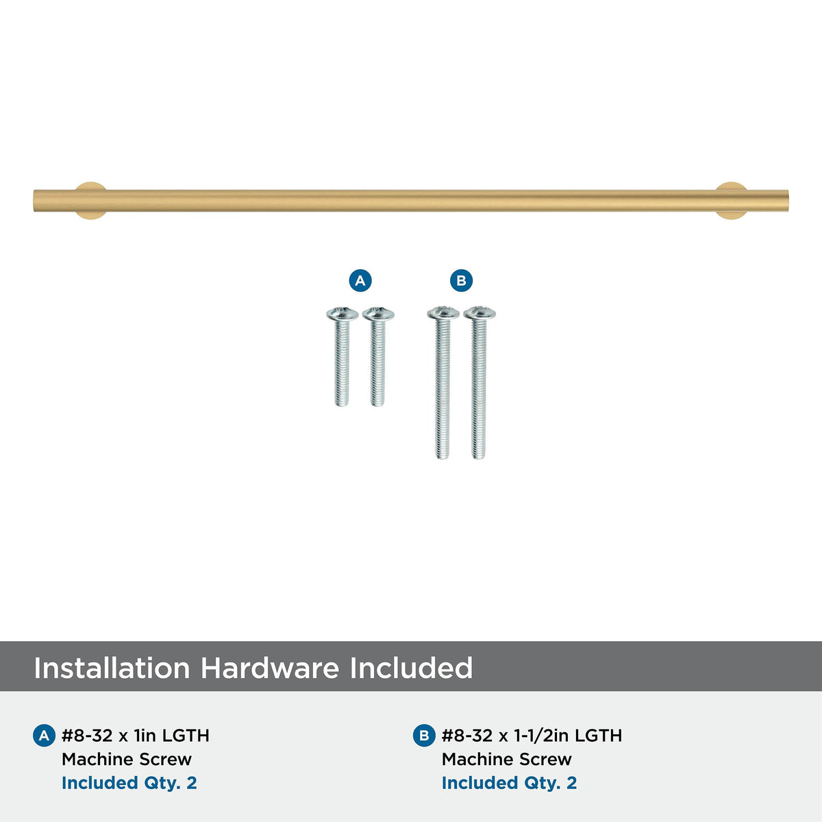 Amerock BP37391CZ Champagne Bronze Cabinet Pull 12-5/8 in (320 mm) Center-to-Center Cabinet Handle Radius Drawer Pull Kitchen Cabinet Handle Furniture Hardware